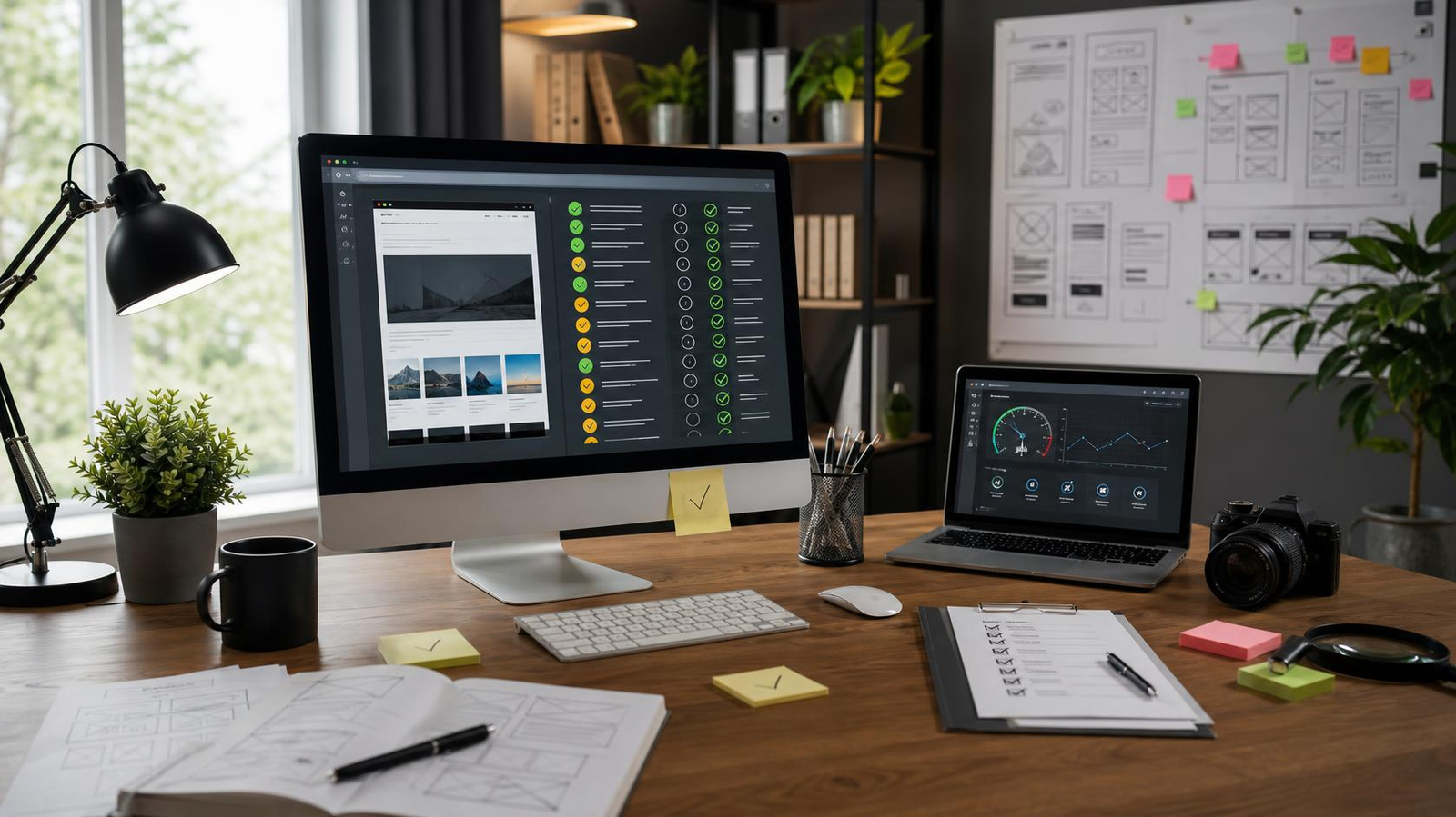 Weboldal-audit ellenőrzőlista ajánlat, SEO, UX, bizalom és technika szerint csoportosítva