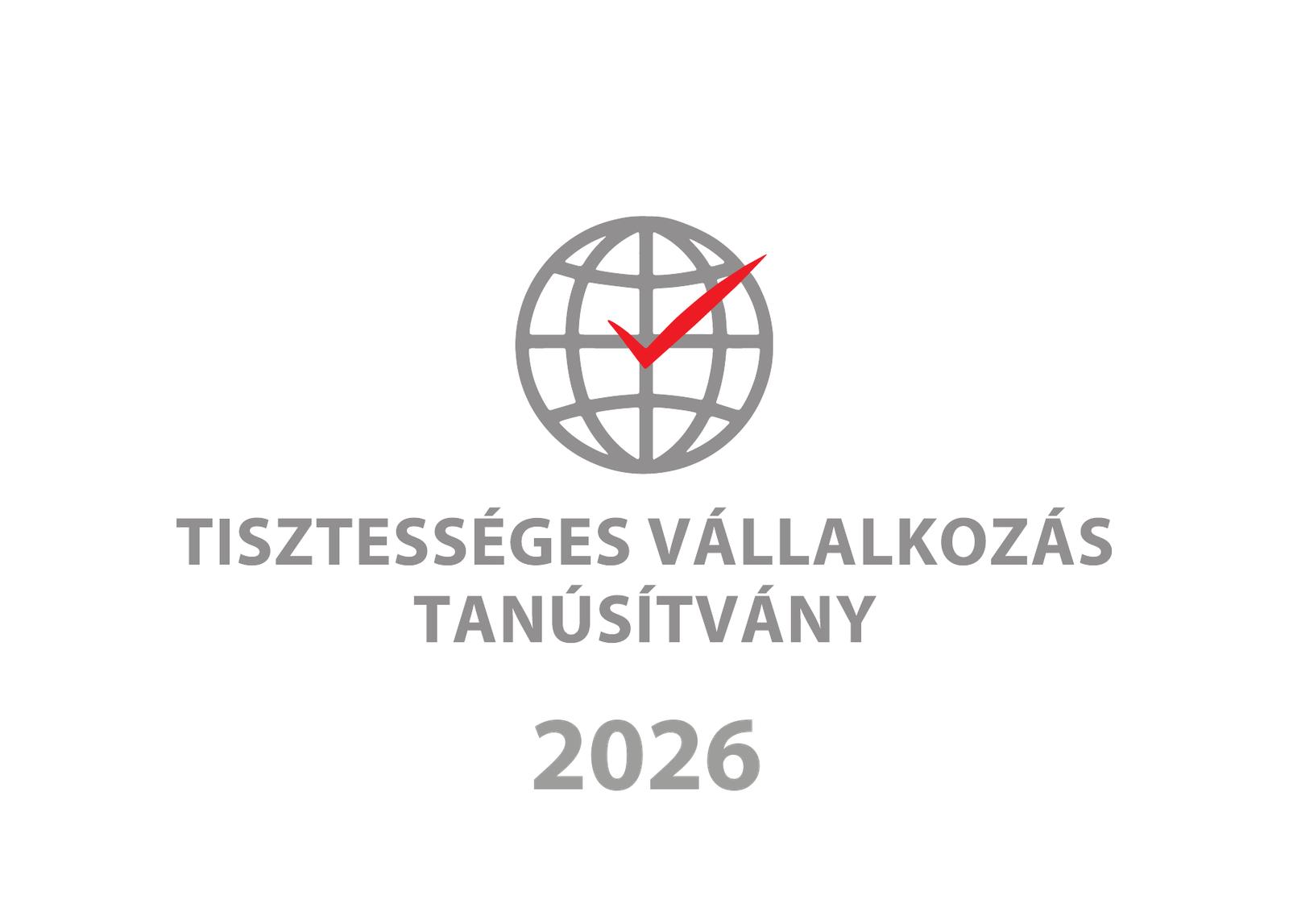 Tisztességes Vállalkozás Tanúsítvány 2026